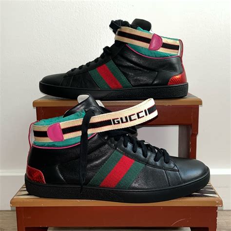 gucci stripe ace high-top sneaker review|[REVIEW] Gucci Ace Sneakers : r/DesignerReps .